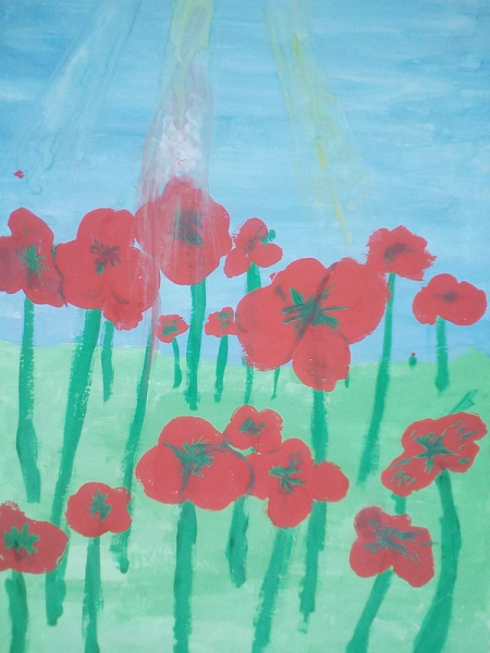 Рисование маки с детьми