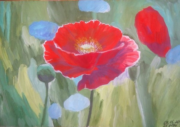 Рисование по сырому