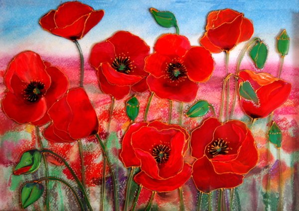 Рисование маков