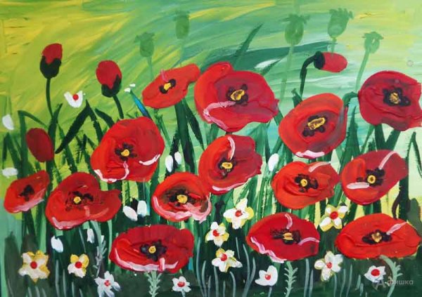 Рисование цветов для детей