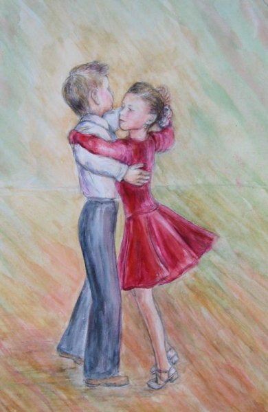 Бальные танцы рисунок