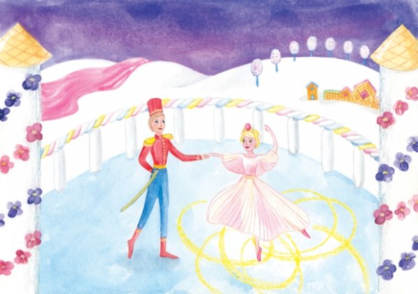 Рисунок на тему балет Щелкунчик