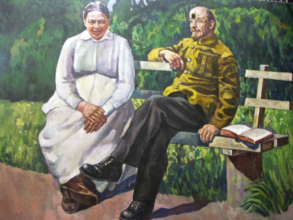 Владимир Ильич Ленин и дети живопись