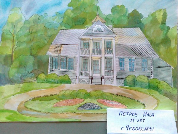 Дворянская усадьба карандашом