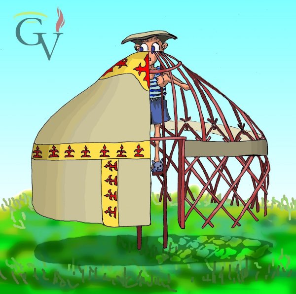 Рисование юрта