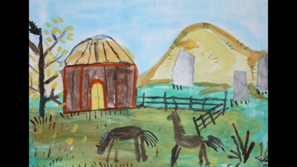 Рисование народы гор и степей