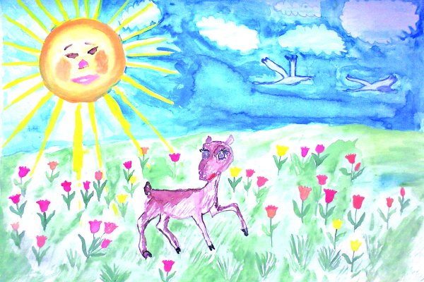 Рисунок на тему степь