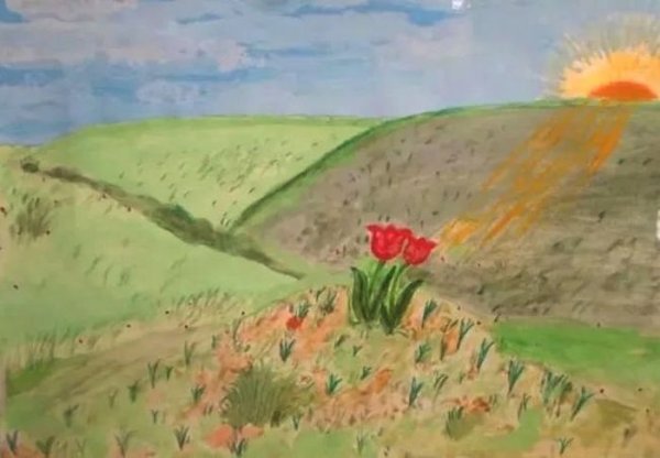 Пейзажи Герасимова «степь цветёт»