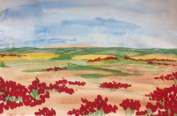 Рисунок на тему степь