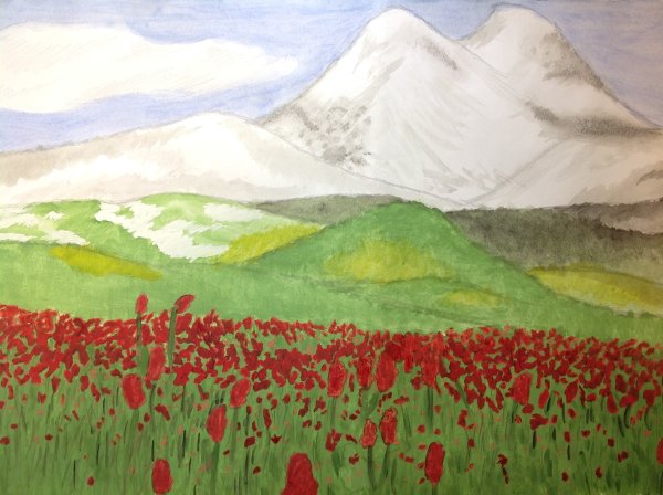 Рисунок на тему степь