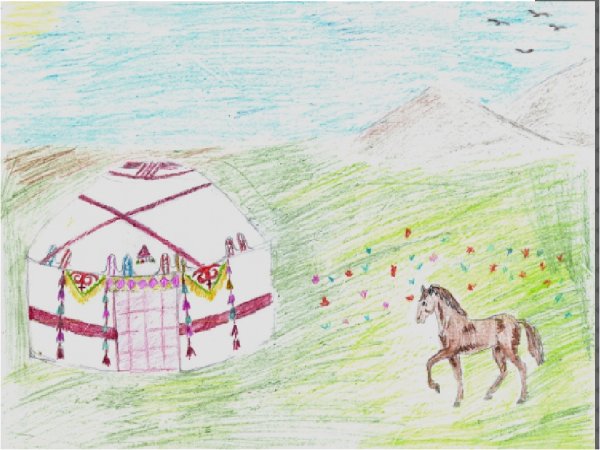 Детские рисунки степи