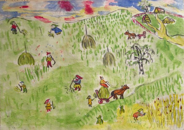 Степь рисунок для детей