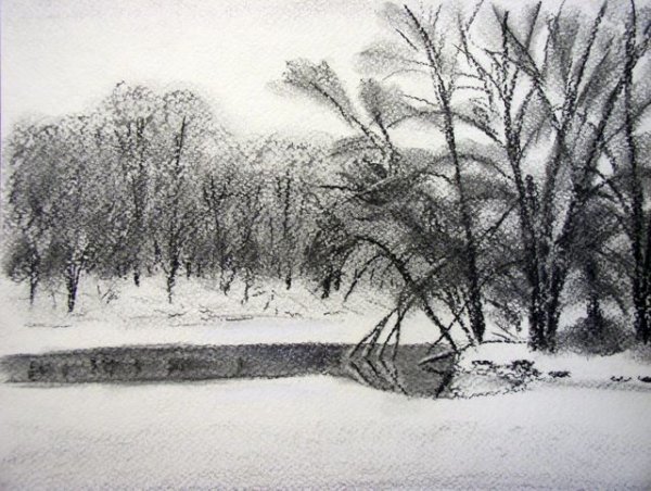 Графика углем