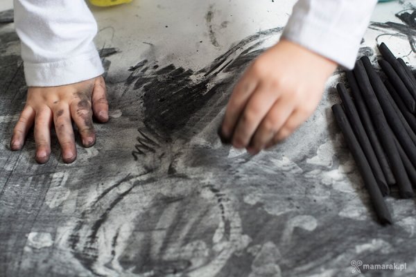 Пейзаж углем