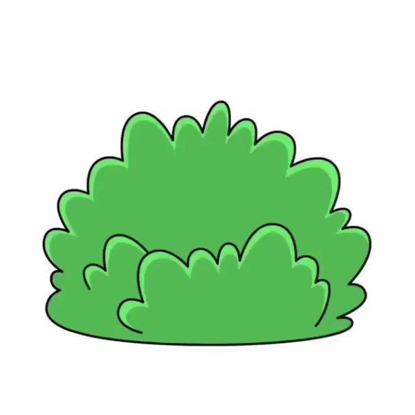 Нарисовать кустарник