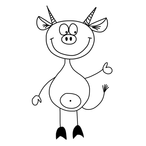 Нарисовать чертика