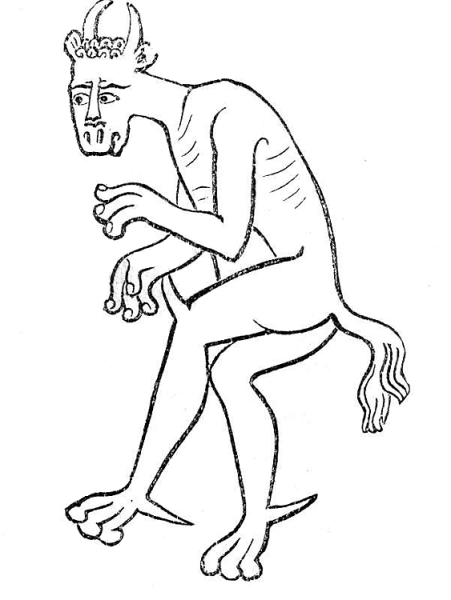 Черт раскраска для детей