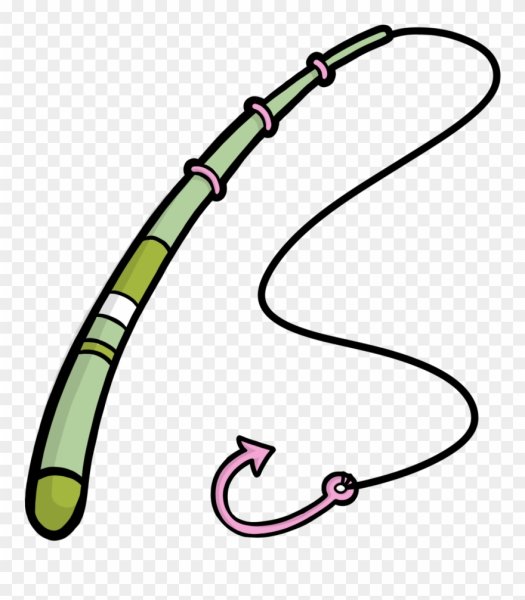 Удочка нарисованная