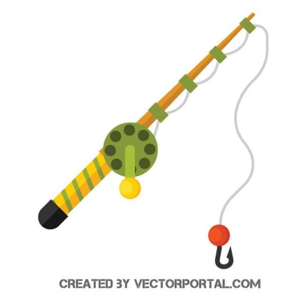 Удочка иллюстрация