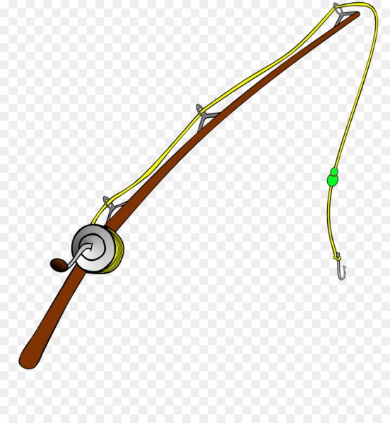 Удочка на прозрачном фоне