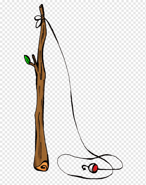 Удочка нарисованная