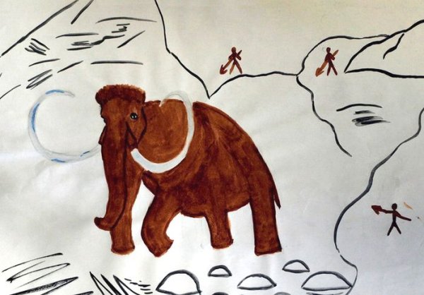 Нарисовать мамонта