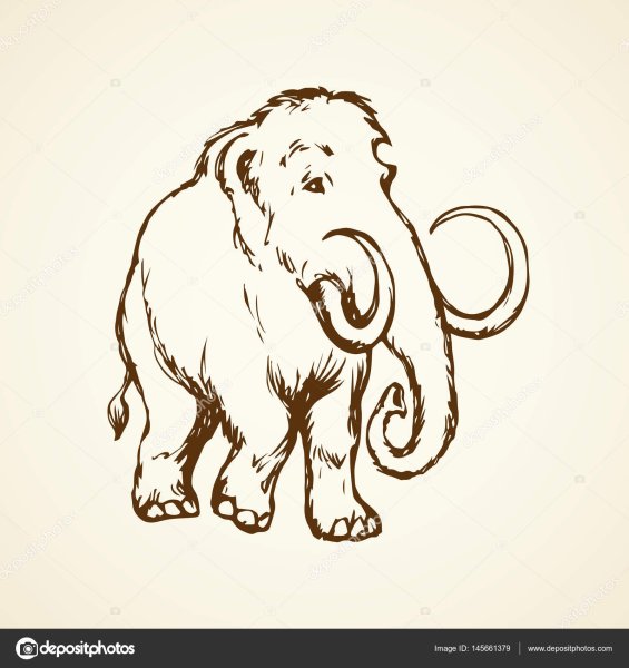 Нарисовать мамонта