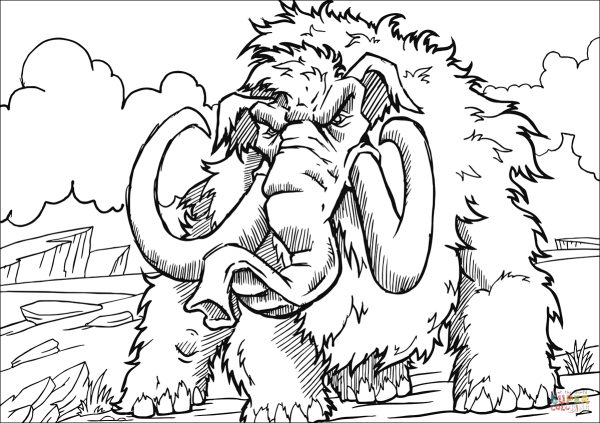 Мамонт мультяшный