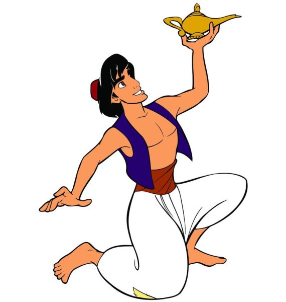 Алладин и Жасмин с Абу и яго