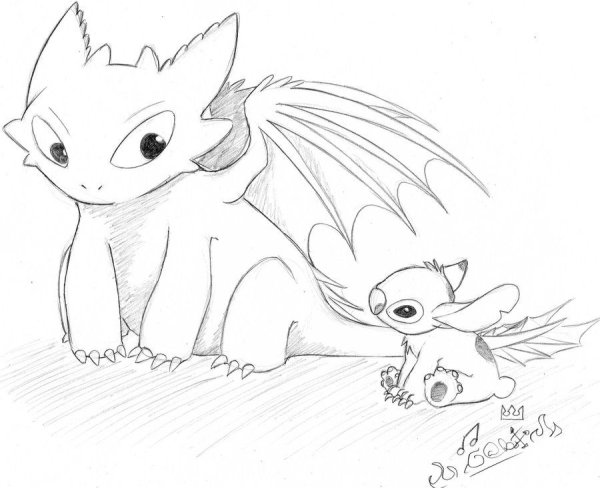 Беззубик карандашом