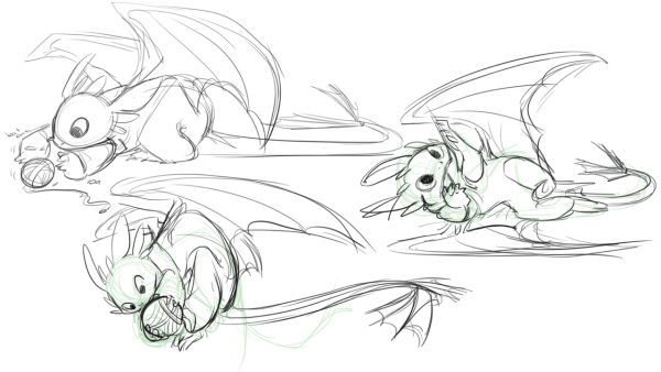 Лайн дракона ночной фурии малыш 2