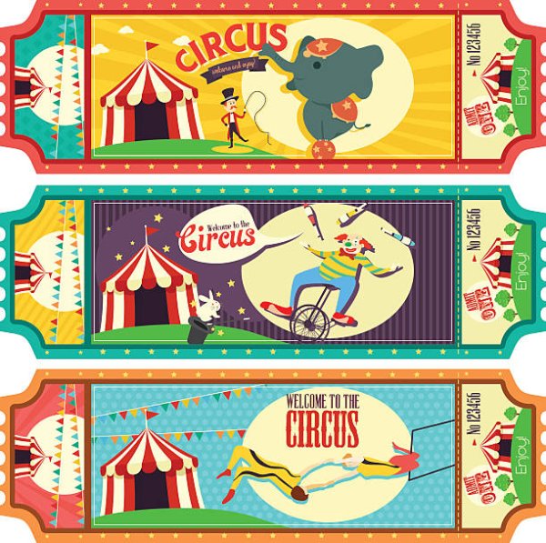 Шаблон билета для детей