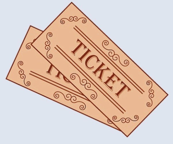 Нарисовать билет в театр