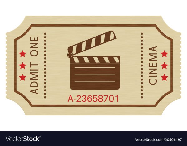 Билеты в кинотеатр вектор
