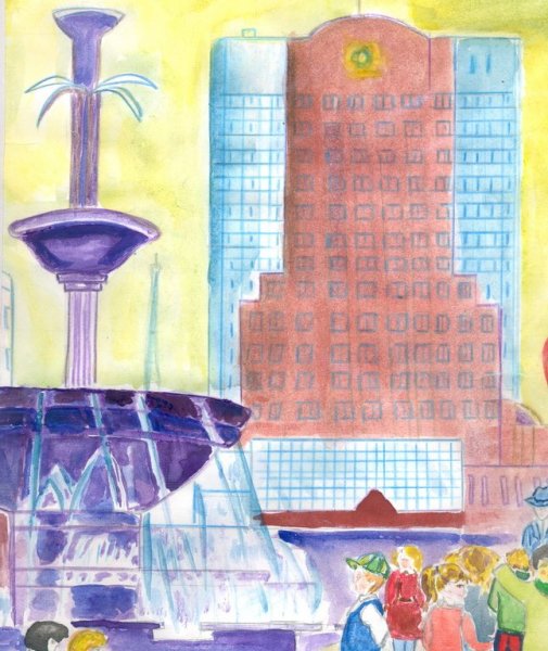 Детские рисунки Байтерек