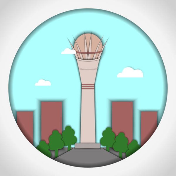 Монумент Байтерек рисунок