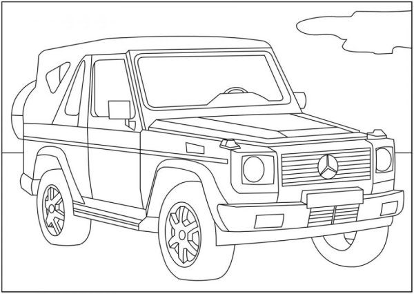 Раскраска Гелендваген