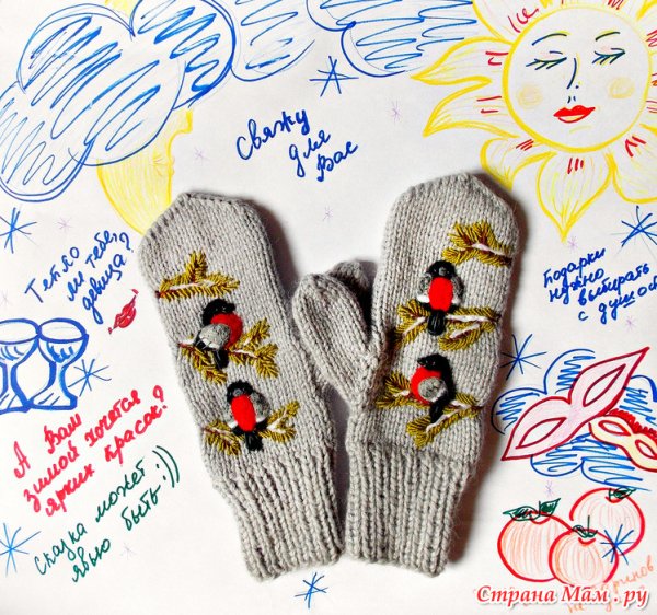 Рисование на варежках