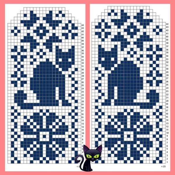 Варежки жаккард 2020г