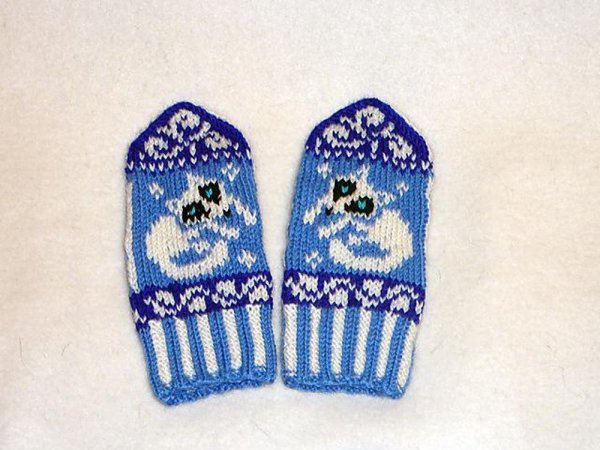 Варежки для мальчика орнаментом