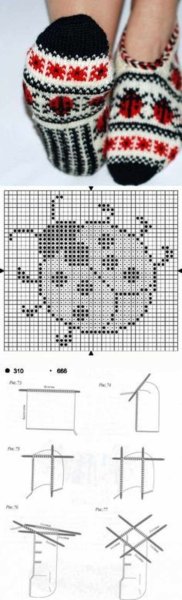 Жаккард для джурабов схемы