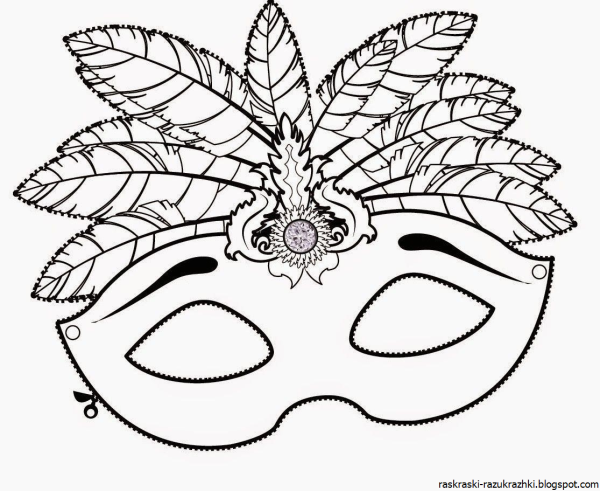 Трафарет маски для лица