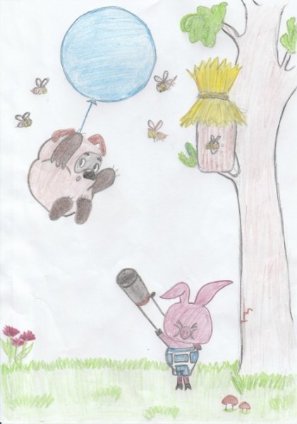 Винни пух для рисования