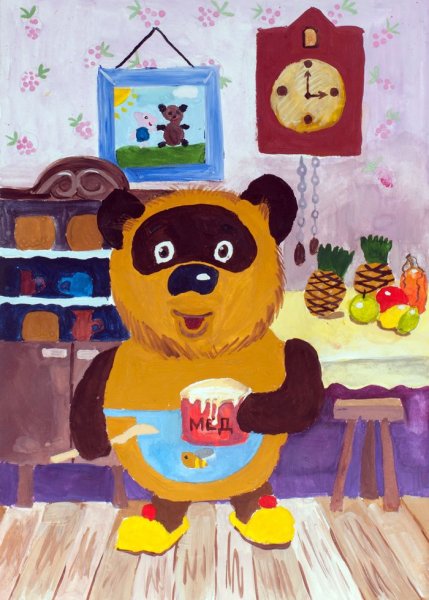 Винни пух для рисования