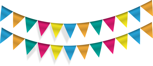 Разноцветные флажки