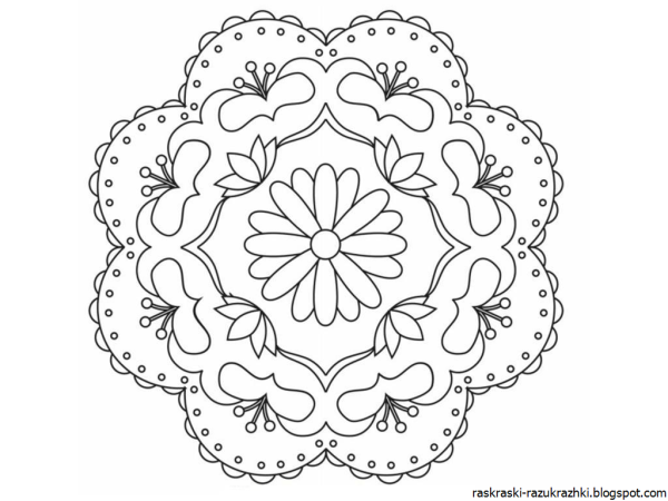 Раскраска салфетка