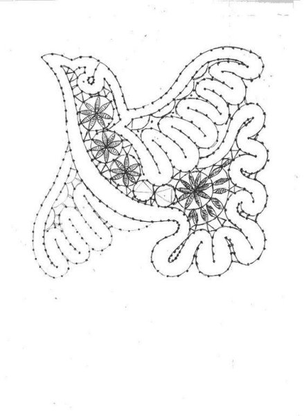Вологодское кружево сколок