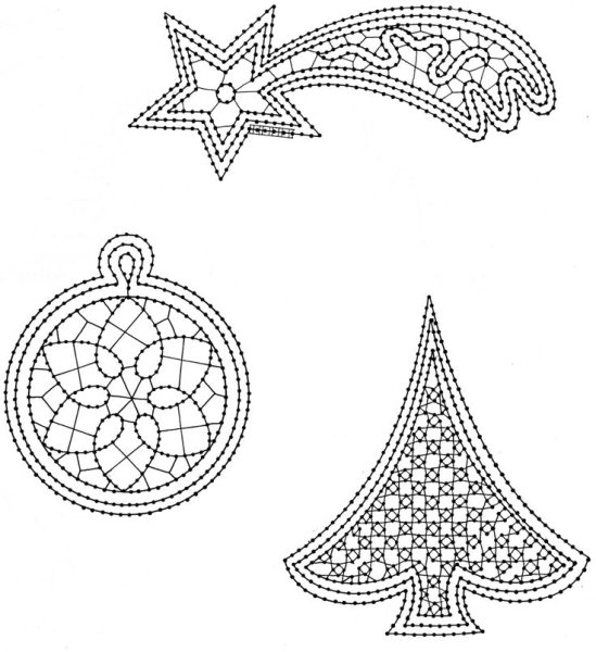 Сколок новогодней игрушки