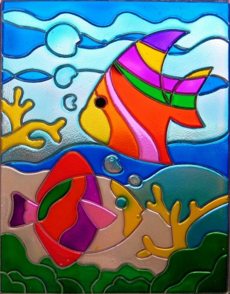 Витражное рисование для детей