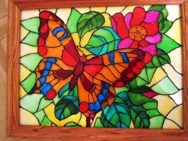 Витраж раскраска